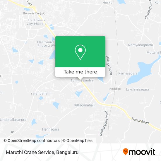 Maruthi Crane Service map