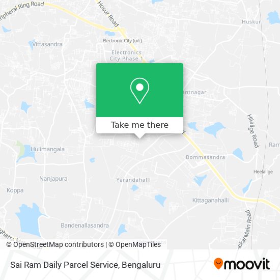 Sai Ram Daily Parcel Service map