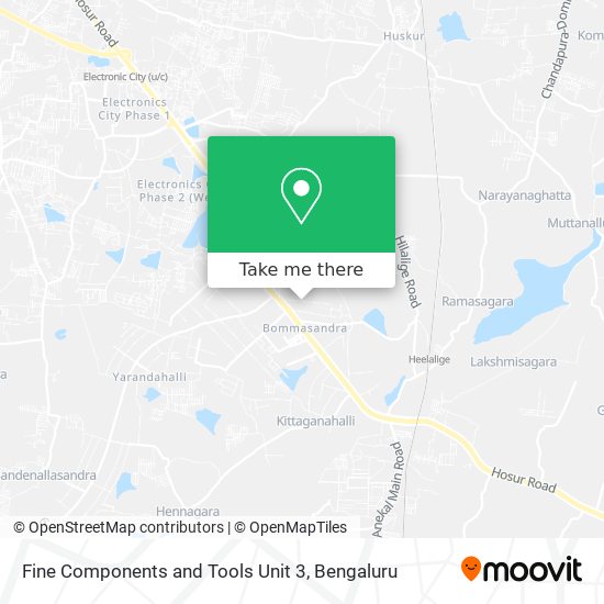 Fine Components and Tools Unit 3 map