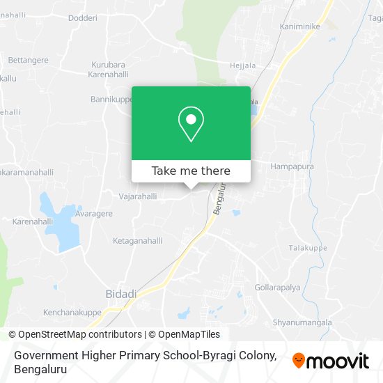 Government Higher Primary School-Byragi Colony map