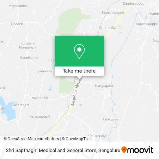 Shri Sapthagiri Medical and General Store map