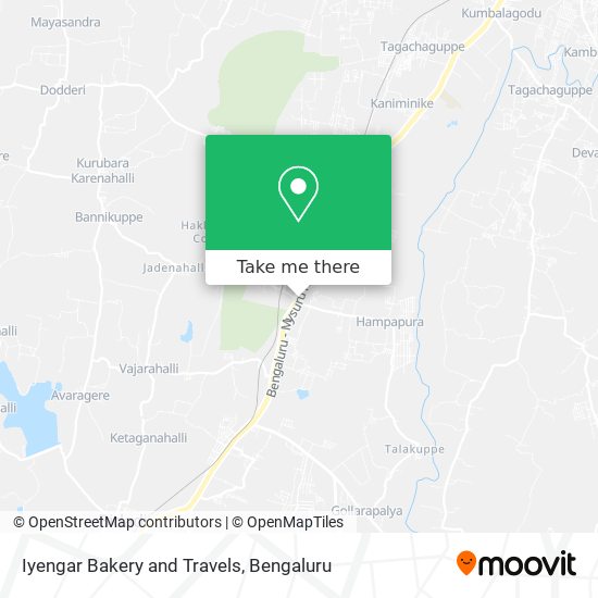 Iyengar Bakery and Travels map