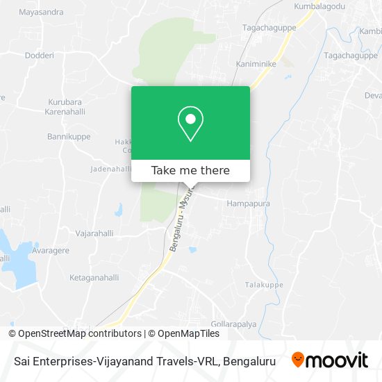 Sai Enterprises-Vijayanand Travels-VRL map