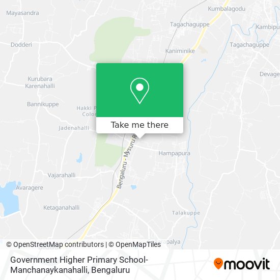 Government Higher Primary School-Manchanaykanahalli map