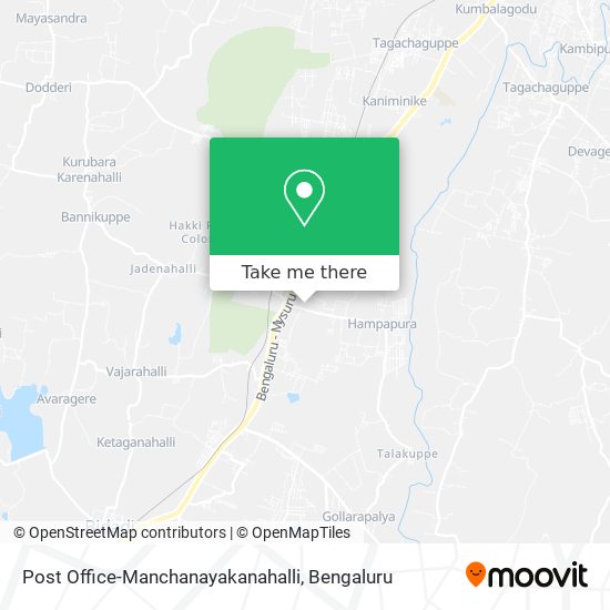 Post Office-Manchanayakanahalli map