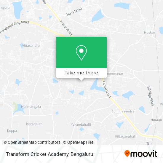 Transform Cricket Academy map