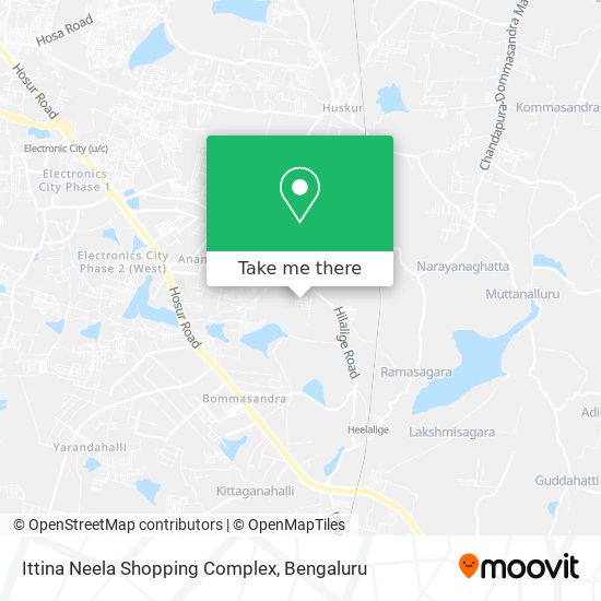 Ittina Neela Shopping Complex map