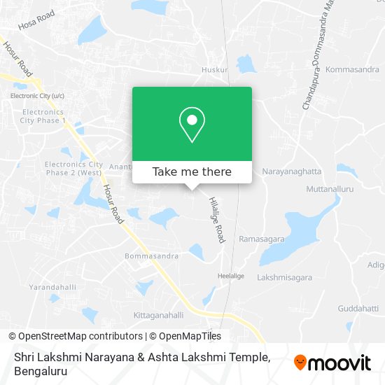 Shri Lakshmi Narayana & Ashta Lakshmi Temple map