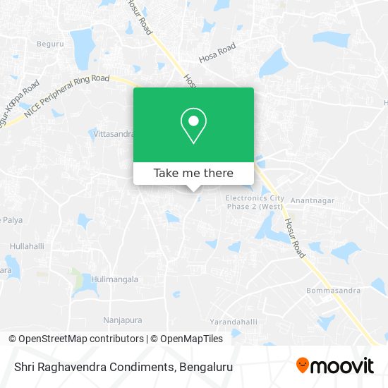 Shri Raghavendra Condiments map