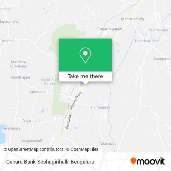 Canara Bank-Seshagirihalli map