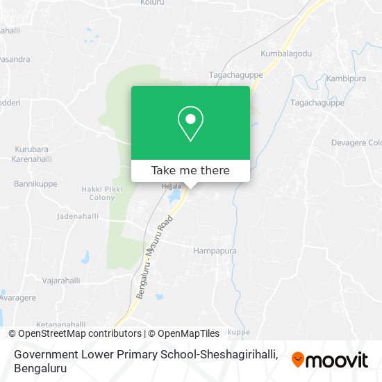 Government Lower Primary School-Sheshagirihalli map
