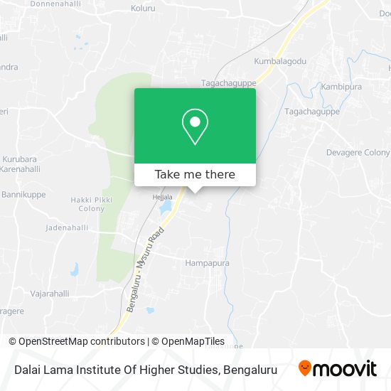 Dalai Lama Institute Of Higher Studies map