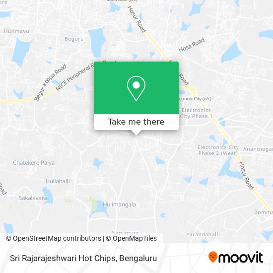 Sri Rajarajeshwari Hot Chips map