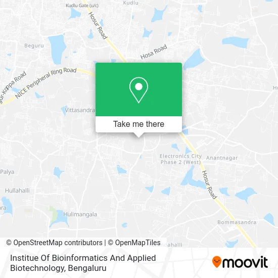 Institue Of Bioinformatics And Applied Biotechnology map
