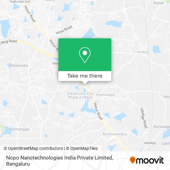 Nopo Nanotechnologies India Private Limited map
