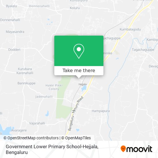 Government Lower Primary School-Hejjala map