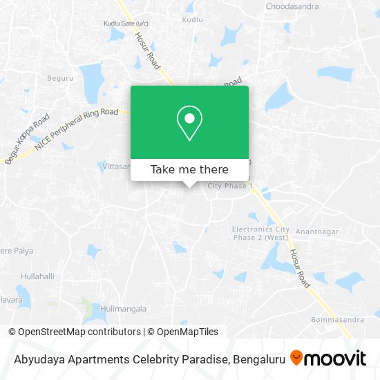 Abyudaya Apartments Celebrity Paradise map