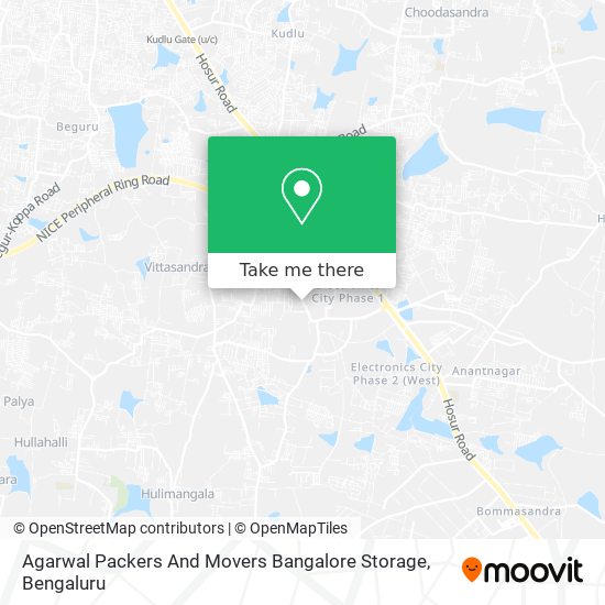 Agarwal Packers And Movers Bangalore Storage map