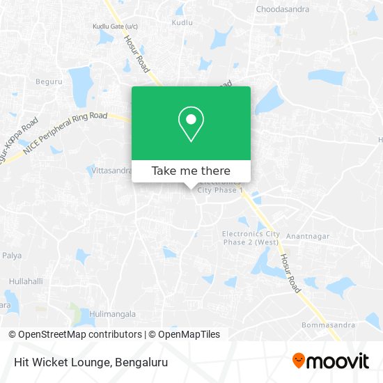 Hit Wicket Lounge map