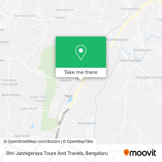 Shri Jannigeraya Tours And Travels map