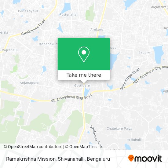 Ramakrishna Mission, Shivanahalli map