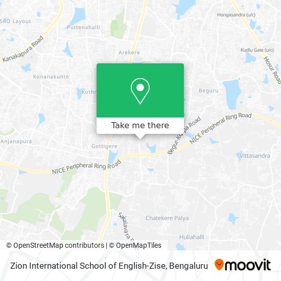 Zion International School of English-Zise map