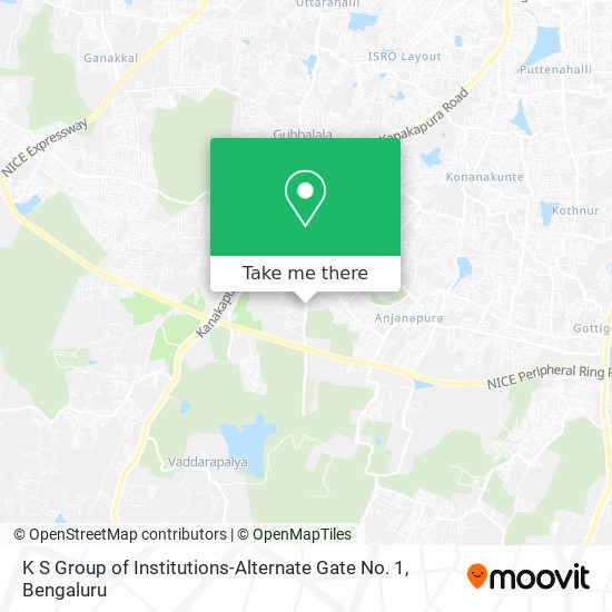 K S Group of Institutions-Alternate Gate No. 1 map
