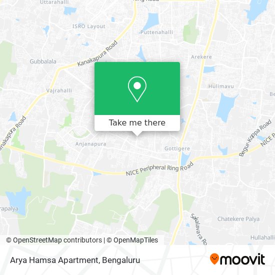 Arya Hamsa Apartment map