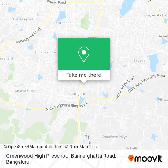 Greenwood High Preschool Bannerghatta Road map