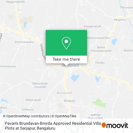 Pavan's Brundavan-Bmrda Approved Residential Villa Plots at Sarjapur map