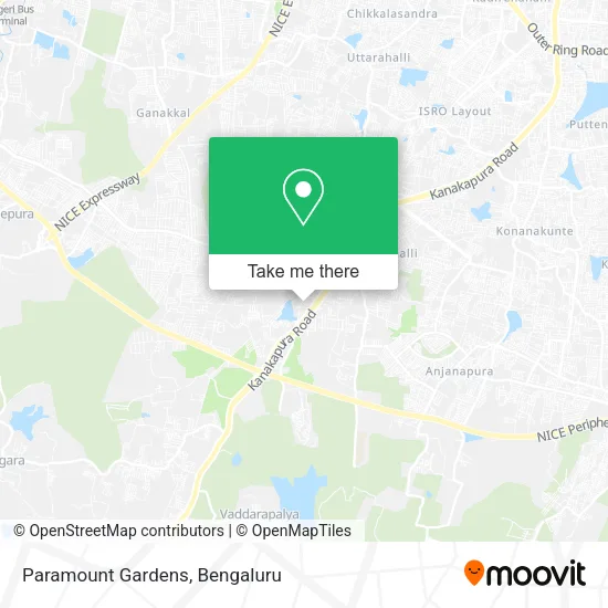 Paramount Gardens map