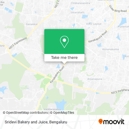 Sridevi Bakery and Juice map