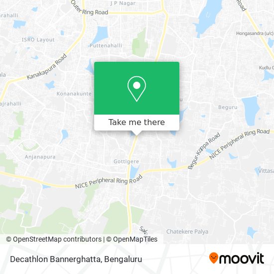 Decathlon Bannerghatta map