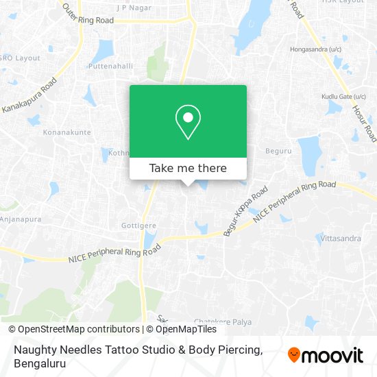 Naughty Needles Tattoo Studio & Body Piercing map