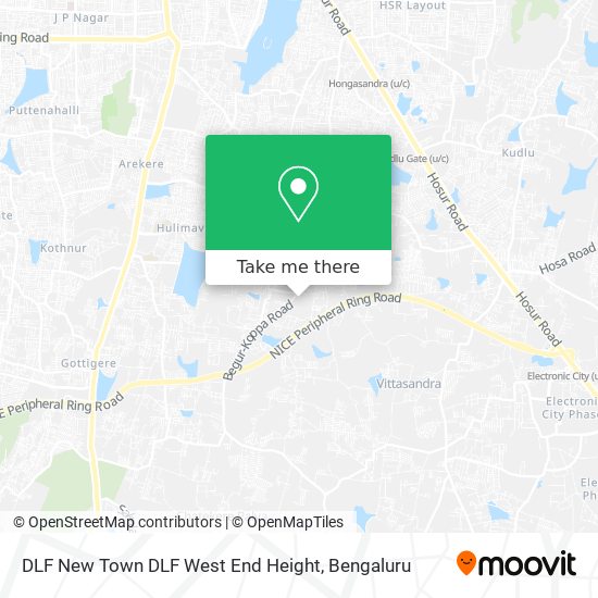DLF New Town DLF West End Height map