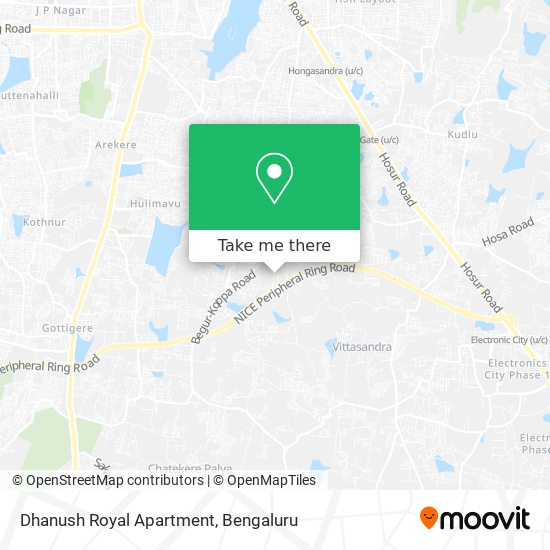 Dhanush Royal Apartment map