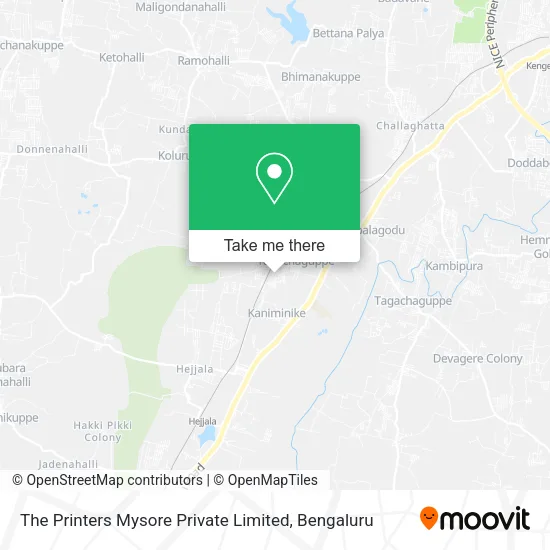 The Printers Mysore Private Limited map