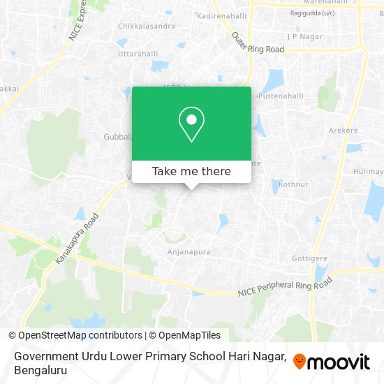 Government Urdu Lower Primary School Hari Nagar map