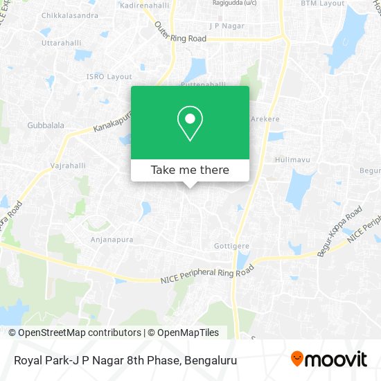 Royal Park-J P Nagar 8th Phase map