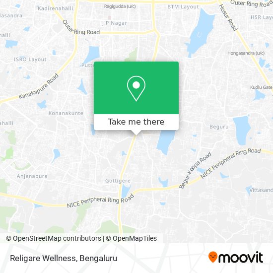 Religare Wellness map
