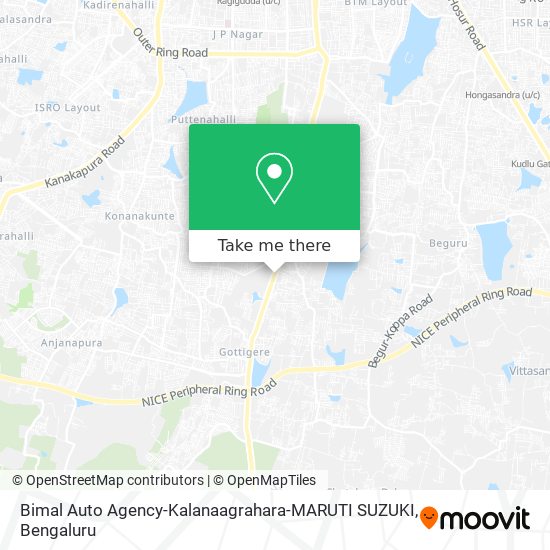 Bimal Auto Agency-Kalanaagrahara-MARUTI SUZUKI map