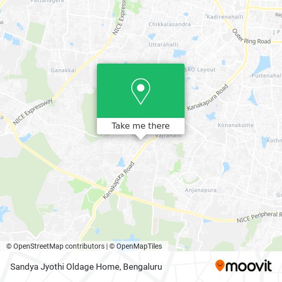Sandya Jyothi Oldage Home map