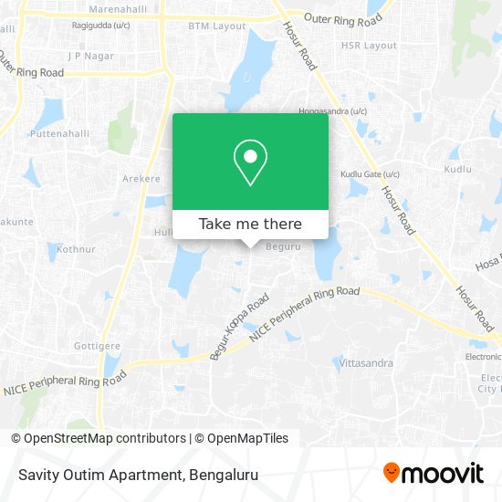 Savity Outim Apartment map