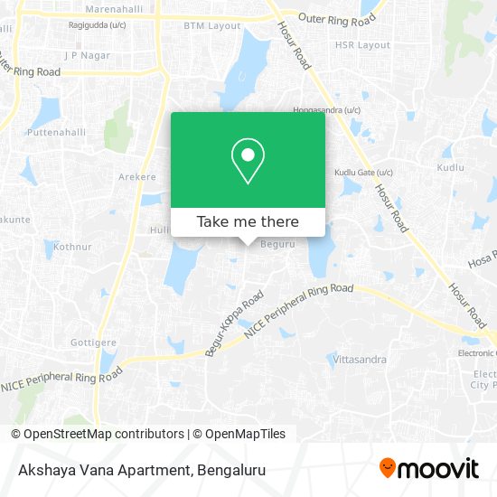 Akshaya Vana Apartment map