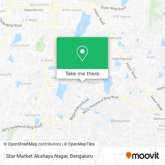 Star Market Akshaya Nagar map