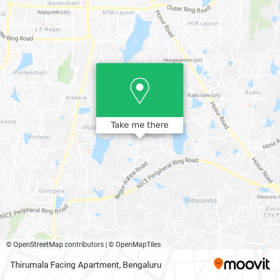 Thirumala Facing Apartment map