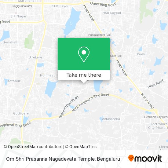 Om Shri Prasanna Nagadevata Temple map