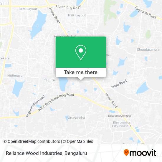 Reliance Wood Industries map