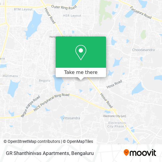 GR Shanthinivas Apartments map