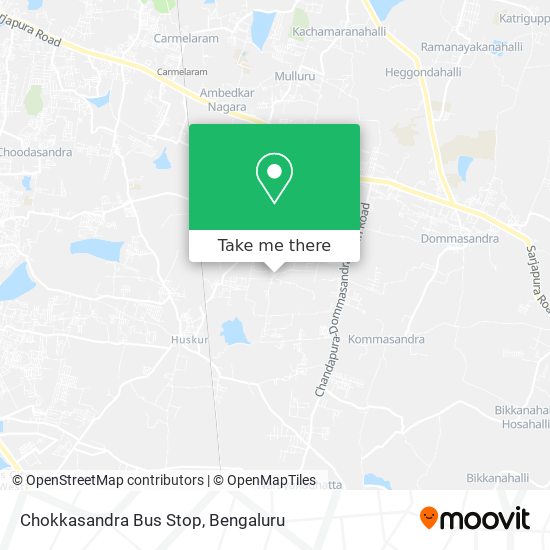 Chokkasandra Bus Stop map